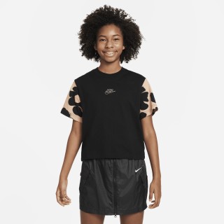 Nike Sportswear T-shirt met recht design voor meisjes - Zwart