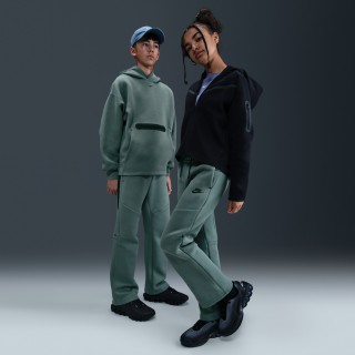 Nike Sportswear Tech Fleece Broek met open zoom voor jongens - Grijs