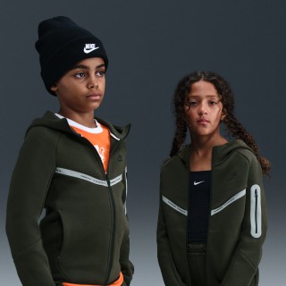 Nike Sportswear Tech Fleece Hoodie met rits voor jongens - Groen
