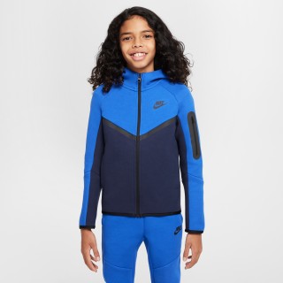 Nike Sportswear Tech Fleece Hoodie met rits voor kids - Blauw