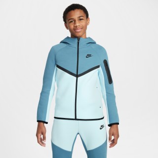 Nike Sportswear Tech Fleece Hoodie met rits voor kids - Blauw