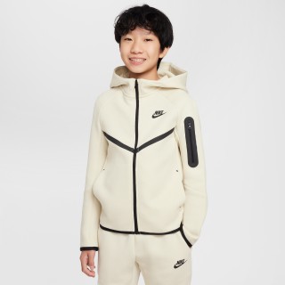 Nike Sportswear Tech Fleece Hoodie met rits voor kids - Bruin