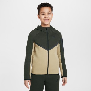 Nike Sportswear Tech Fleece Hoodie met rits voor kids - Bruin