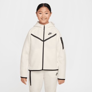 Nike Sportswear Tech Fleece hoodie met rits voor meisjes - Wit