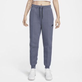 Nike Sportswear Tech Fleece Joggingbroek met halfhoge taille voor dames - Grijs