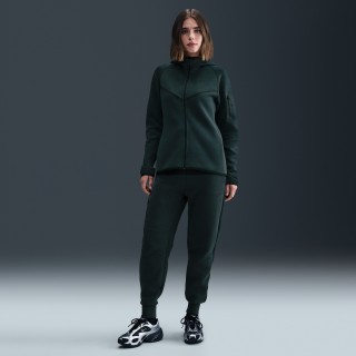 Nike Sportswear Tech Fleece joggingbroek met halfhoge taille voor dames - Groen