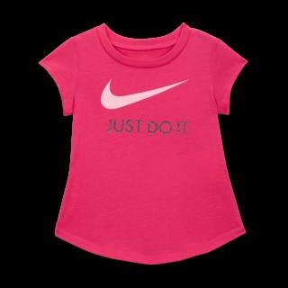 Nike Swoosh 'Just Do It' T-shirt voor baby's (12-24 maanden) - Roze