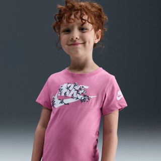 Nike T-shirt met bloemmotief voor kleuters - Roze