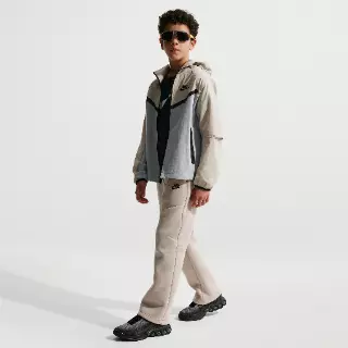 Nike Tech Fleece Broek met open zoom voor jongens - Bruin