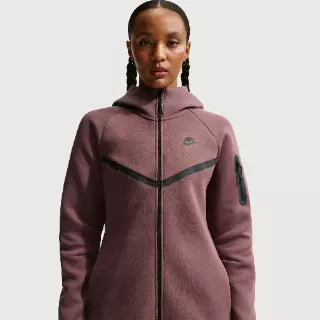 Nike Tech Fleece Windrunner hoodie met rits voor dames - Paars