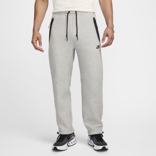 Nike Tech fleecebroek met open zoom voor heren - Grijs