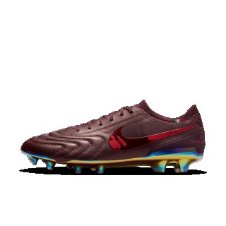 Nike Tiempo Legend 10 Elite LUXE low-top voetbalschoenen (stevige ondergrond) - Rood