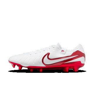 Nike Tiempo Legend 10 Elite LV8 low-top voetbalschoenen (stevige ondergrond) - Wit
