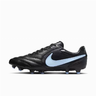 Nike Tiempo Ligera Pro low top voetbalschoenen (stevige ondergrond) - Zwart