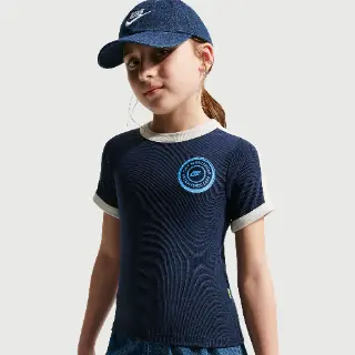 Nike top met korte mouwen voor meisjes - Blauw