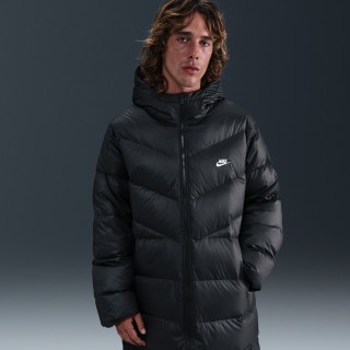 Nike Windrunner herenparka met dons - Zwart