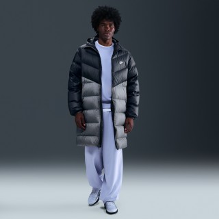 Nike Windrunner statementparka met dons voor heren - Grijs