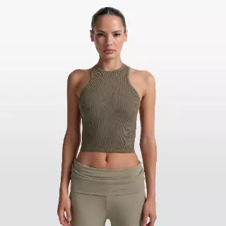 NikeSKIMS Ribbed Seamless racerneck-tanktop - Bruin