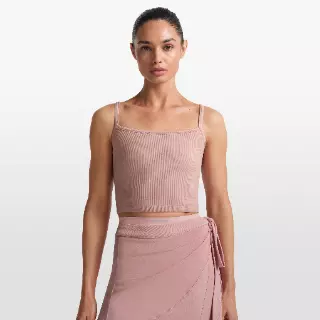 NikeSKIMS Ribbed Seamless tanktop voor dames - Roze