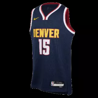 Nikola Jokić Denver Nuggets 2024/25 Icon Edition Nike Swingman NBA-jersey voor kids - Blauw