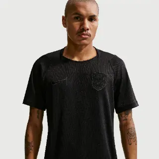 Noorwegen 2026 Stadium Uit Nike Dri-FIT replicavoetbalshirt voor heren - Zwart