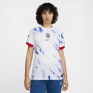 Noorwegen (vrouwenelftal) 2024/25 Stadium Uit Nike Dri-FIT Replica voetbalshirt voor dames - Wit