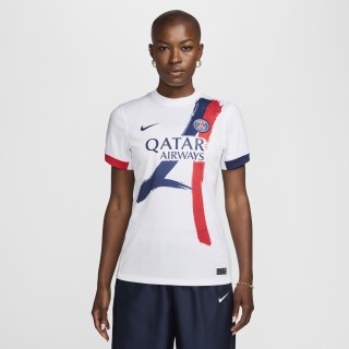 Paris Saint-Germain 2024/25 Stadium Uit Nike Dri-FIT replicavoetbalshirt voor dames - Wit