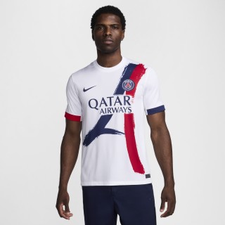 Paris Saint-Germain 2024/25 Stadium Uit Nike Dri-FIT replicavoetbalshirt voor heren - Wit