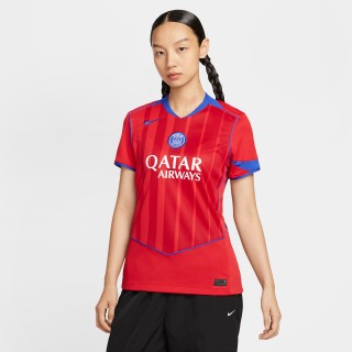 Paris Saint-Germain 2025/26 Stadium Derde Nike Total 90 replicavoetbalshirt met Dri-FIT voor dames - Rood
