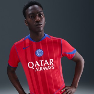 Paris Saint-Germain 2025/26 Stadium Derde Nike Total 90 replicavoetbalshirt met Dri-FIT voor heren - Rood