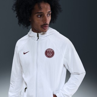 Paris Saint-Germain AWF Nike geweven voetbaljack voor heren - Wit