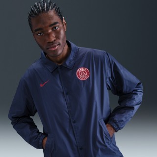Paris Saint-Germain Club Nike voetbalcoachjack voor heren - Blauw