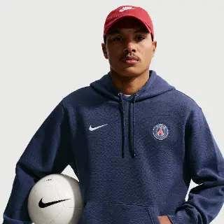 Paris Saint-Germain Club Nike voetbalhoodie voor heren - Blauw