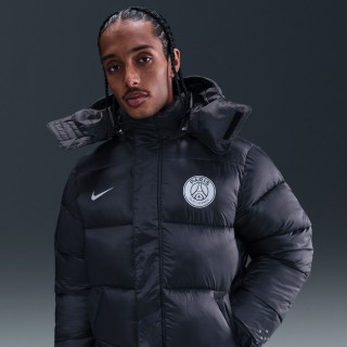 Paris Saint-Germain Nike Life Therma-FIT gewatteerd voetbaljack voor heren - Grijs