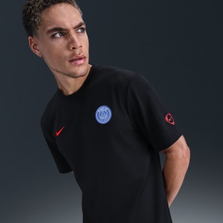 Paris Saint-Germain Primary Derde Nike Total 90 voetbaltop met korte mouwen en Dri-FIT voor heren - Zwart