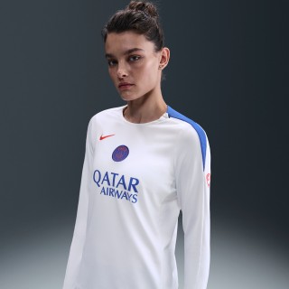 Paris Saint-Germain Strike Derde Nike Total 90 knit voetbaltop met ronde hals en Dri-FIT voor dames - Wit