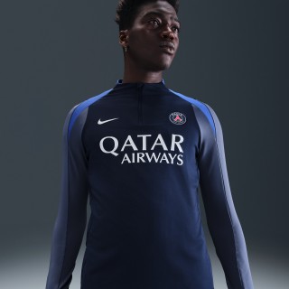 Paris Saint-Germain Strike Nike Dri-FIT voetbaltrainingstop voor heren - Blauw