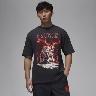 Paris Saint-Germain T-shirt met graphic voor heren - Zwart