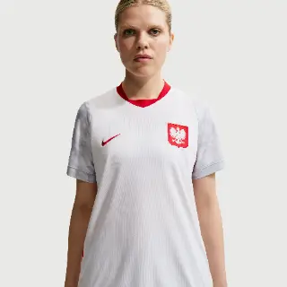 Polen 2026 Stadion Thuis Nike Dri-FIT replicavoetbalshirt voor dames - Wit