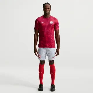 Polen 2026 Stadion Thuis Nike Dri-FIT replicavoetbalshorts voor heren - Wit
