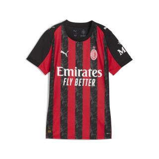 PUMA AC Milan 25/26 thuisshirt voor Dames, Zwart/Rood