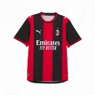 PUMA AC Milan 26/27 Authentic thuisshirt voor Heren, Zwart/Rood