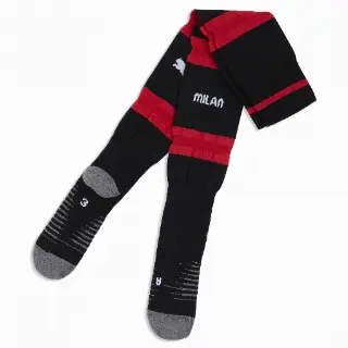 PUMA AC Milan 26/27 gestreepte sokken voor Heren, Zwart/Rood