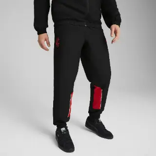 PUMA AC Milan ftblARCHIVE broek voor Heren, Zwart/Rood