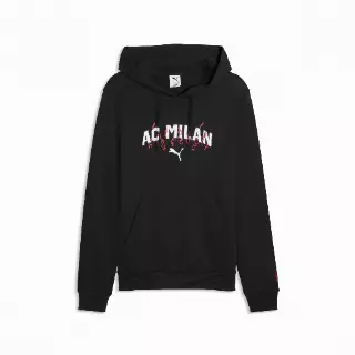 PUMA AC Milan FtblCulture hoodie voor Heren, Zwart/Wit