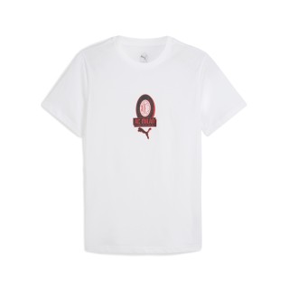 PUMA AC Milan FtblCulture T-shirt voor Heren, Rood/Wit