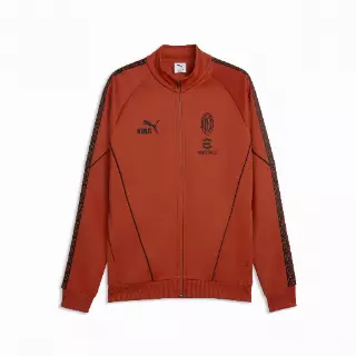 PUMA AC Milan KING Anthem jack voor Heren, Zwart/Rood