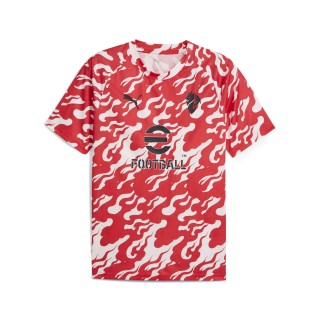 PUMA AC Milan Pre-match shirt voor Heren, Rood/Wit