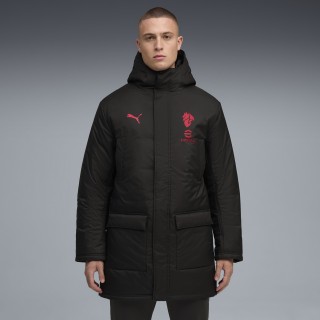 PUMA AC Milan wintertrainingsjack voor Heren, Zwart/Rood