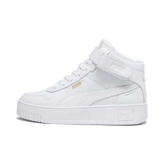 PUMA Carina Street halfhoge sneakers voor Dames, Wit/Goud